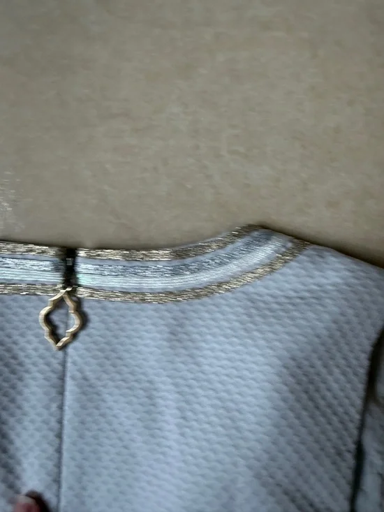 Lilly Pulitzer Mila Seaside Gray Mixed Metal Soutache Shift Dress 00 XXS - Picture 12 of 14